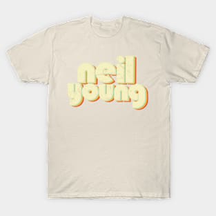 vintage color neil young T-Shirt